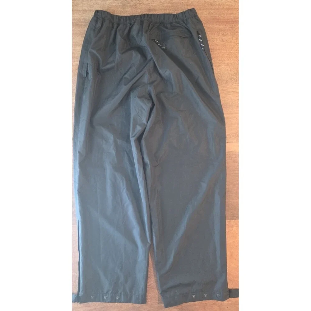 Snake Eyes Mens Golf Rain Pants Black Waterproof Mesh Lined Size XL Style 251700